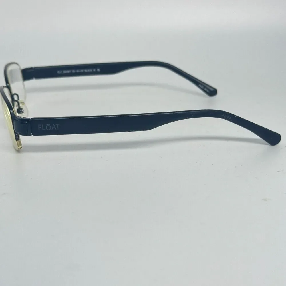 Float Eyewear FLT2933ET Eyeglass Frames Black Stainless Steel 52-18-137‎ H1311